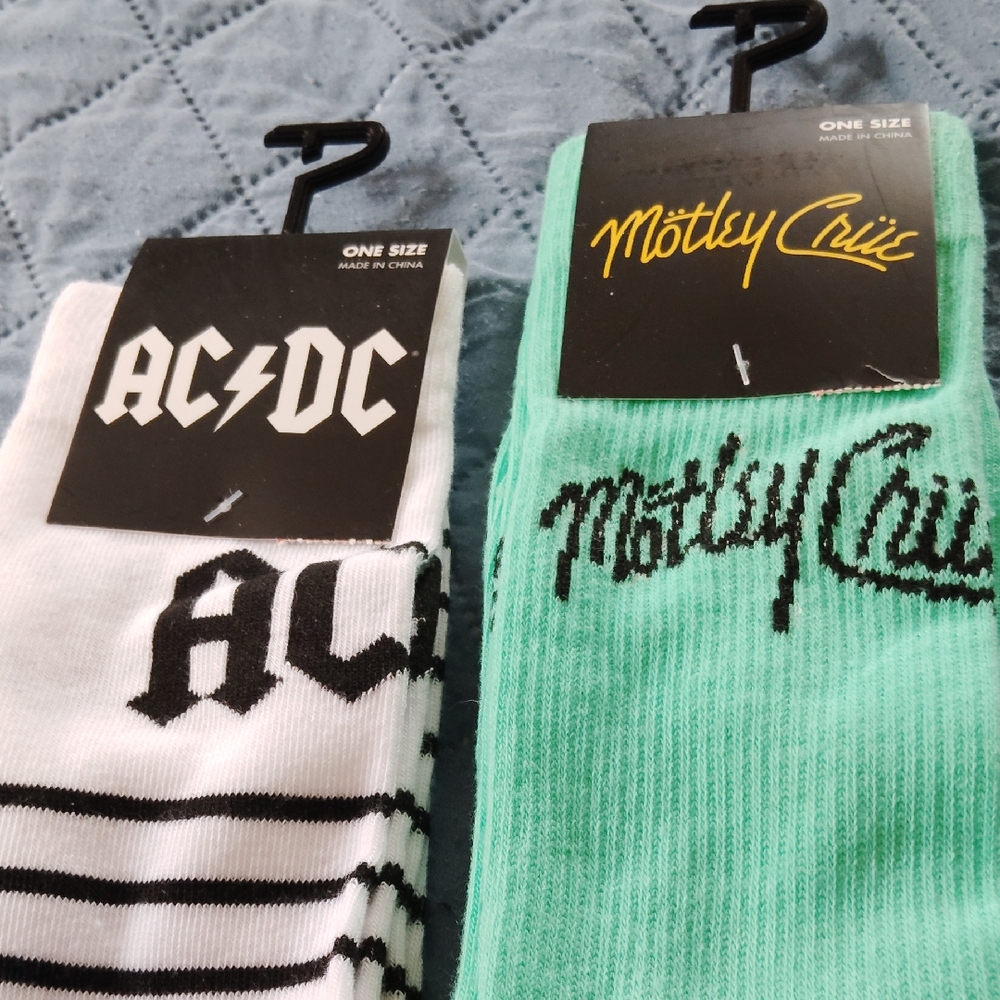 ACDC/Montley Crue Socks